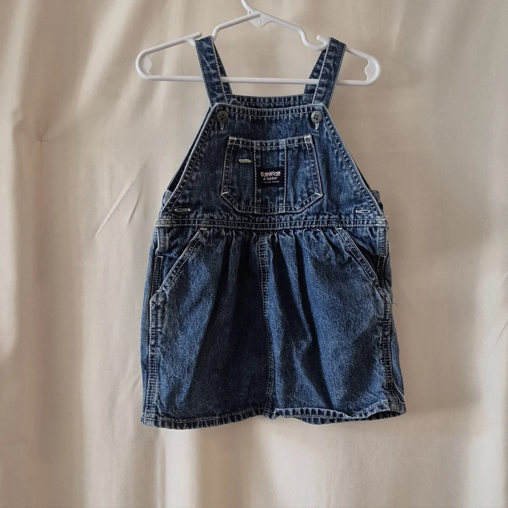 OshKosh B'gosh Classic Blue Kids Denim Jumper.